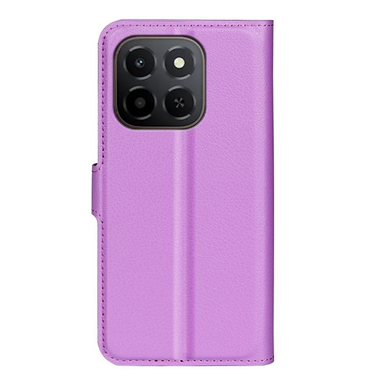 For Honor X6c Litchi Texture Horizontal Flip Leather Phone Case with Holder