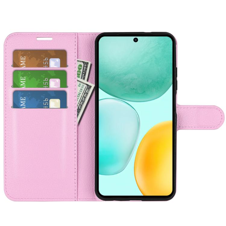 For Honor X6c Litchi Texture Horizontal Flip Leather Phone Case with Holder