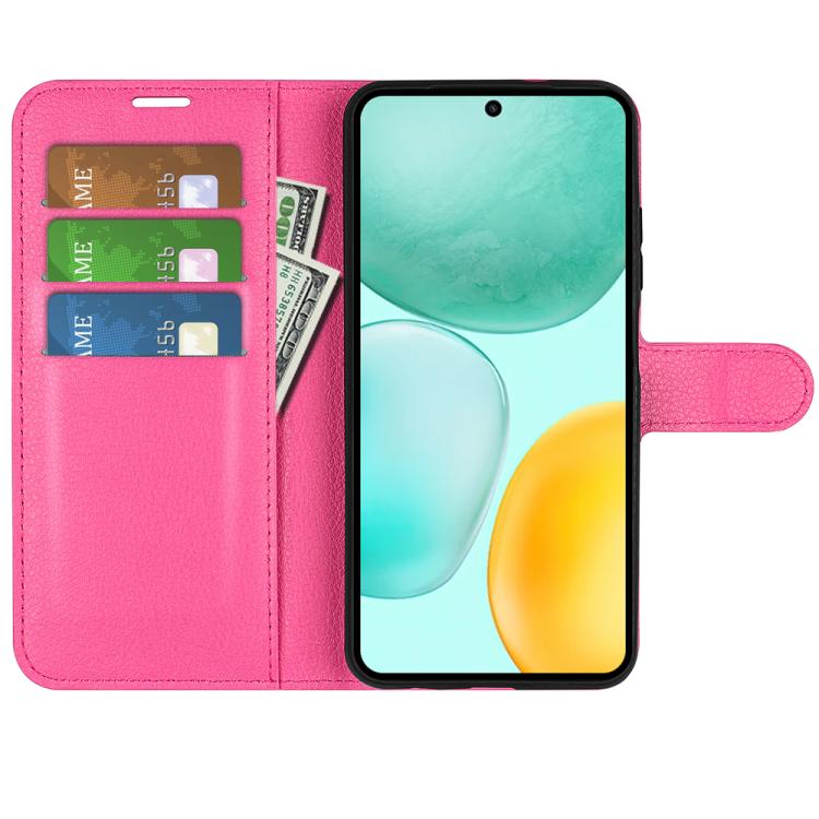 For Honor X6c Litchi Texture Horizontal Flip Leather Phone Case with Holder