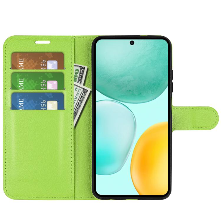 For Honor X6c Litchi Texture Horizontal Flip Leather Phone Case with Holder