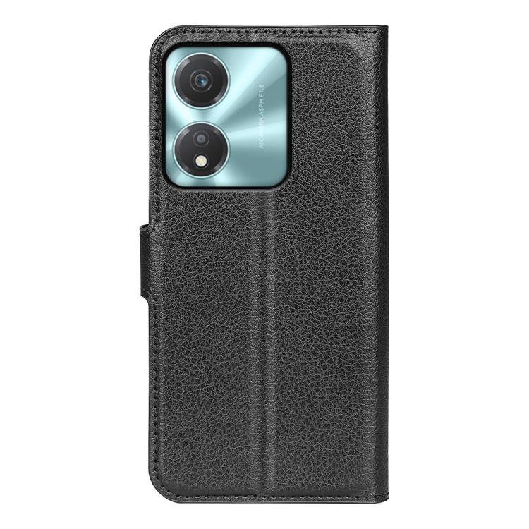 For Honor X5c Plus Litchi Texture Horizontal Flip Leather Phone Case with Holder