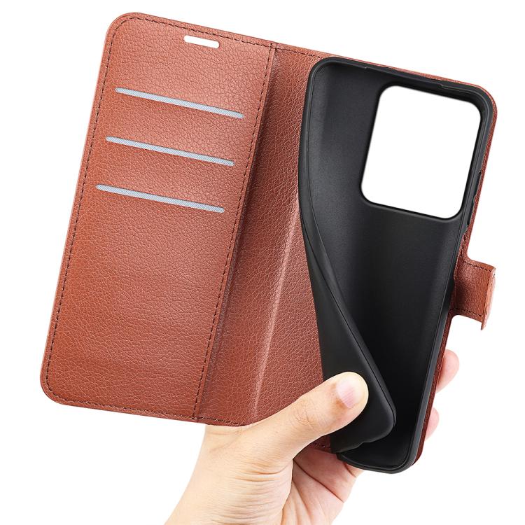 For Honor X5c Plus Litchi Texture Horizontal Flip Leather Phone Case with Holder
