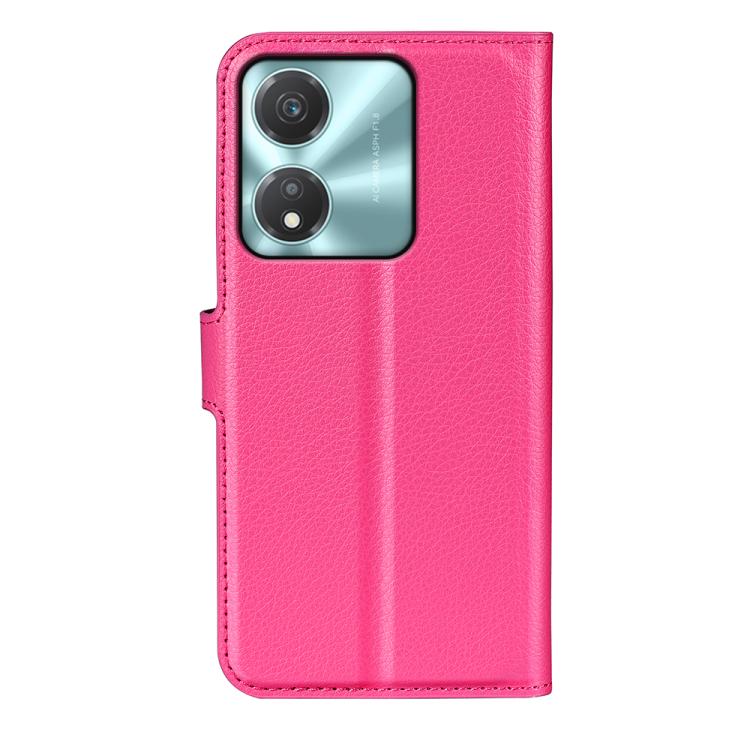 For Honor X5c Plus Litchi Texture Horizontal Flip Leather Phone Case with Holder