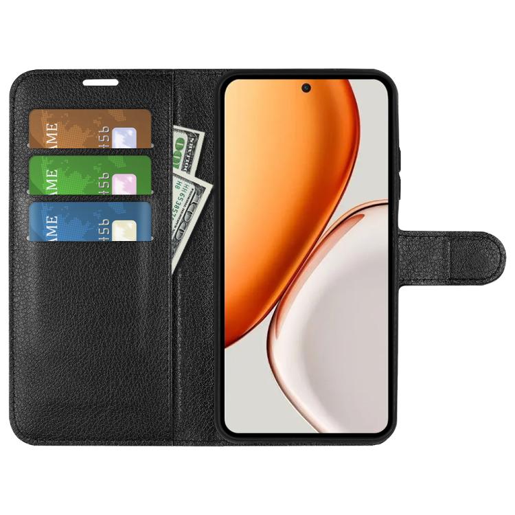 For Honor X9d 5G Litchi Texture Horizontal Flip Leather Phone Case with Holder