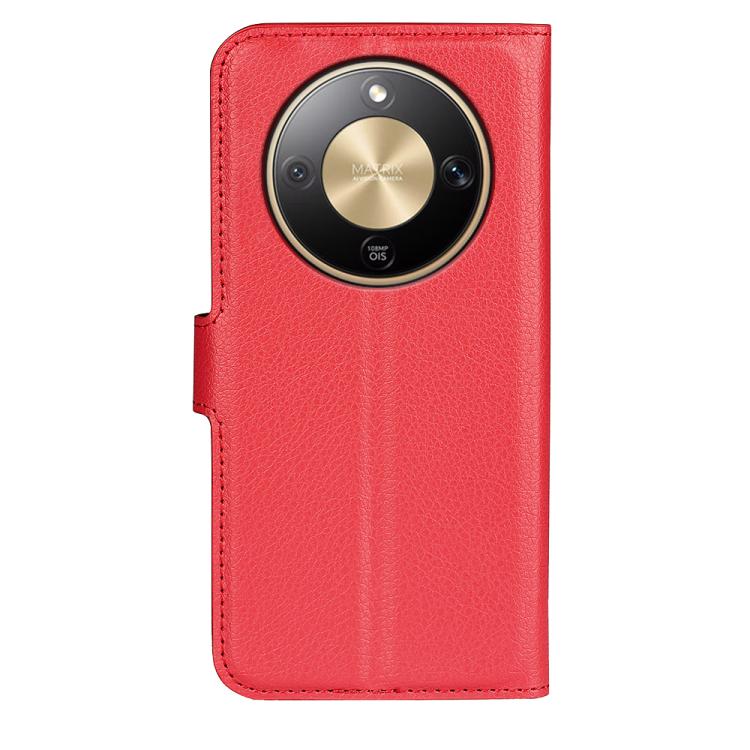 For Honor X9d 5G Litchi Texture Horizontal Flip Leather Phone Case with Holder