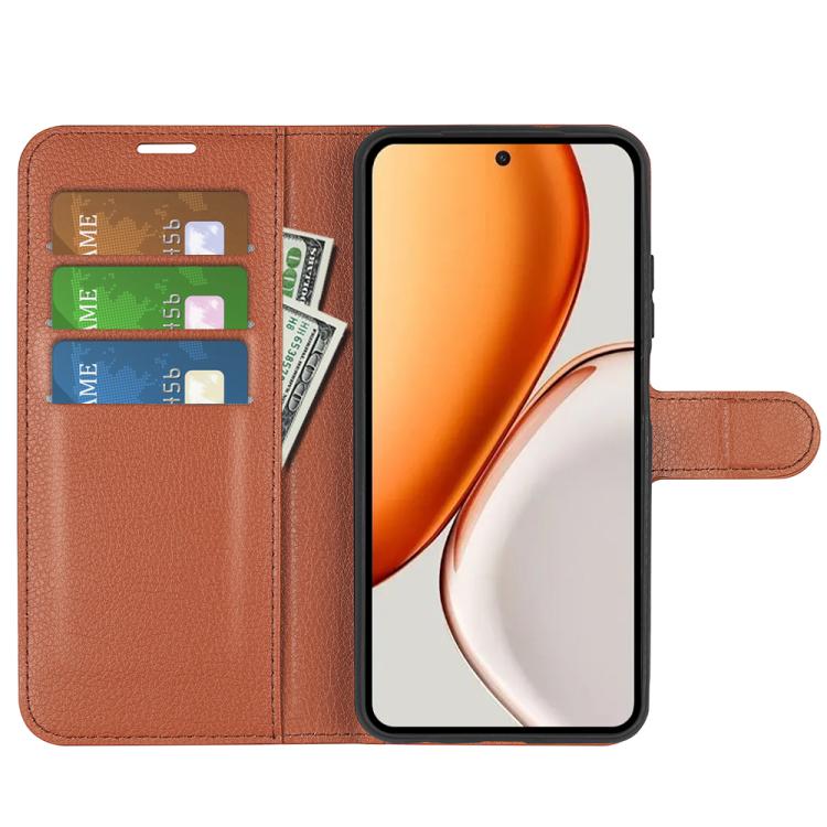 For Honor X9d 5G Litchi Texture Horizontal Flip Leather Phone Case with Holder