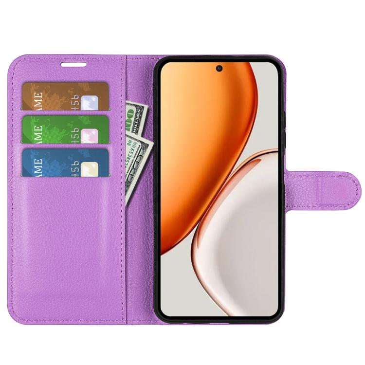 For Honor X9d 5G Litchi Texture Horizontal Flip Leather Phone Case with Holder