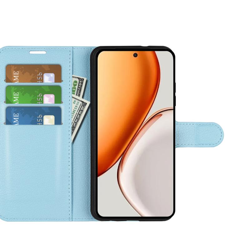 For Honor X9d 5G Litchi Texture Horizontal Flip Leather Phone Case with Holder