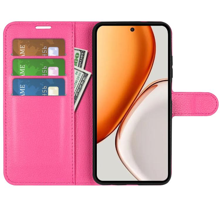 For Honor X9d 5G Litchi Texture Horizontal Flip Leather Phone Case with Holder