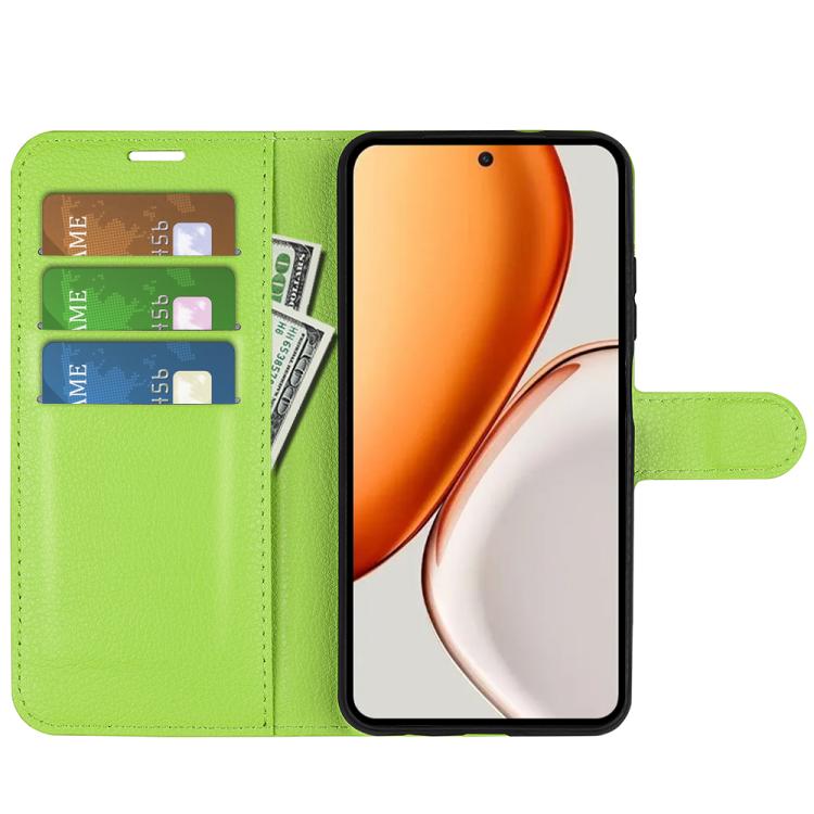 For Honor X9d 5G Litchi Texture Horizontal Flip Leather Phone Case with Holder