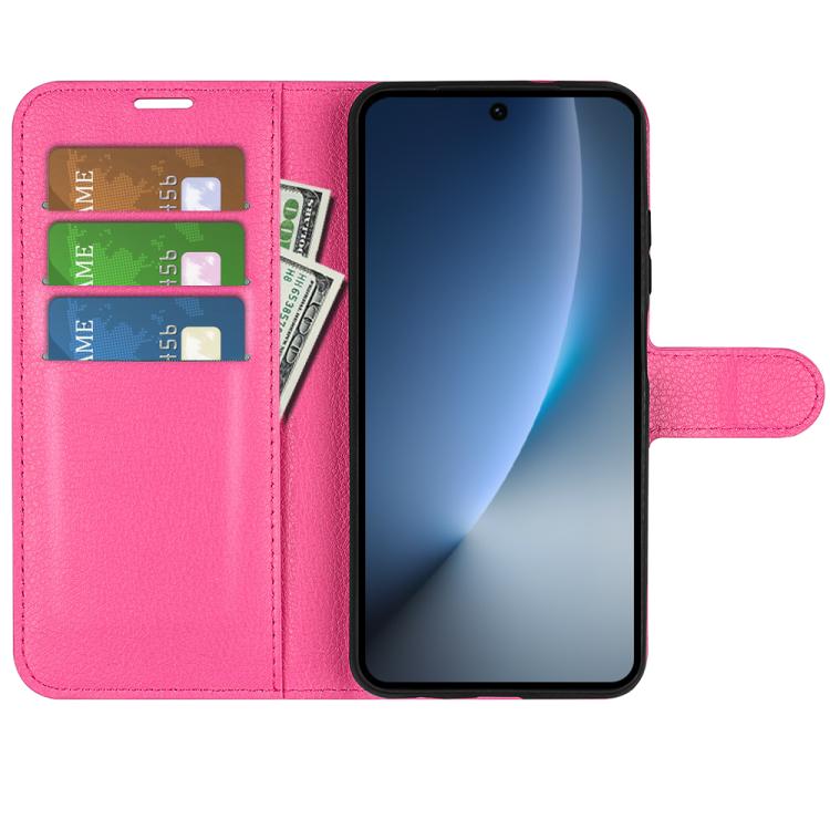 For Honor Magic8 Litchi Texture Horizontal Flip Leather Phone Case with Holder