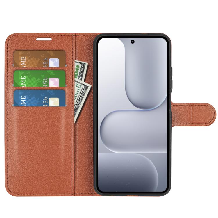For Honor 500 / 500 Pro Global 155.8mm Litchi Texture Horizontal Flip Leather Phone Case with Holder
