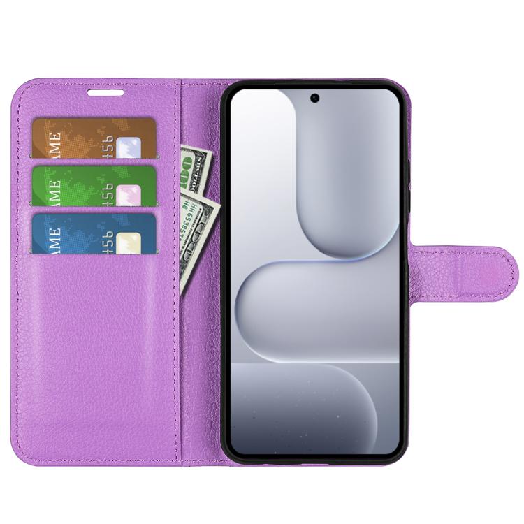 For Honor 500 / 500 Pro Global 155.8mm Litchi Texture Horizontal Flip Leather Phone Case with Holder
