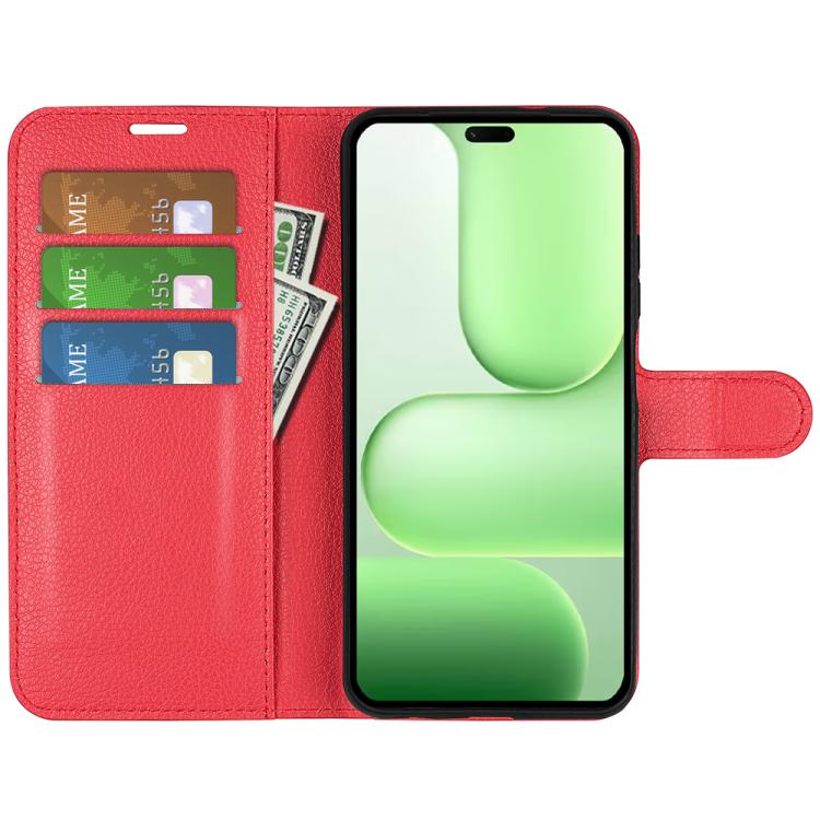 For Honor 600 Lite Litchi Texture Horizontal Flip Leather Phone Case with Holder