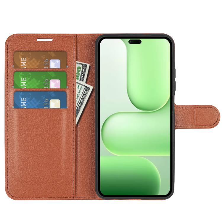 For Honor 600 Lite Litchi Texture Horizontal Flip Leather Phone Case with Holder