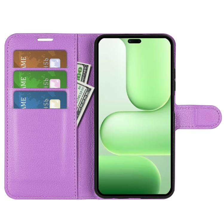 For Honor 600 Lite Litchi Texture Horizontal Flip Leather Phone Case with Holder