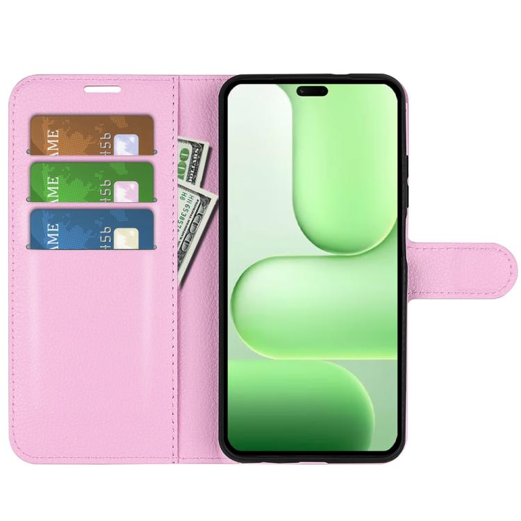 For Honor 600 Lite Litchi Texture Horizontal Flip Leather Phone Case with Holder