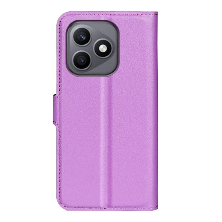 For Honor X8d 4G Litchi Texture Horizontal Flip Leather Phone Case with Holder