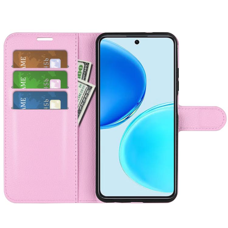 For Honor X8d 4G Litchi Texture Horizontal Flip Leather Phone Case with Holder