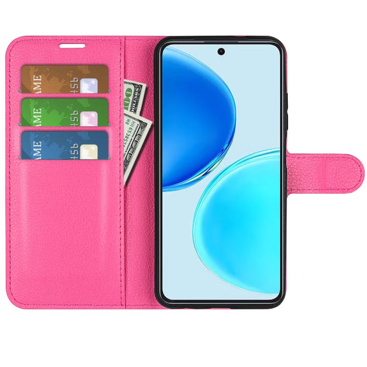 For Honor X8d 4G Litchi Texture Horizontal Flip Leather Phone Case with Holder