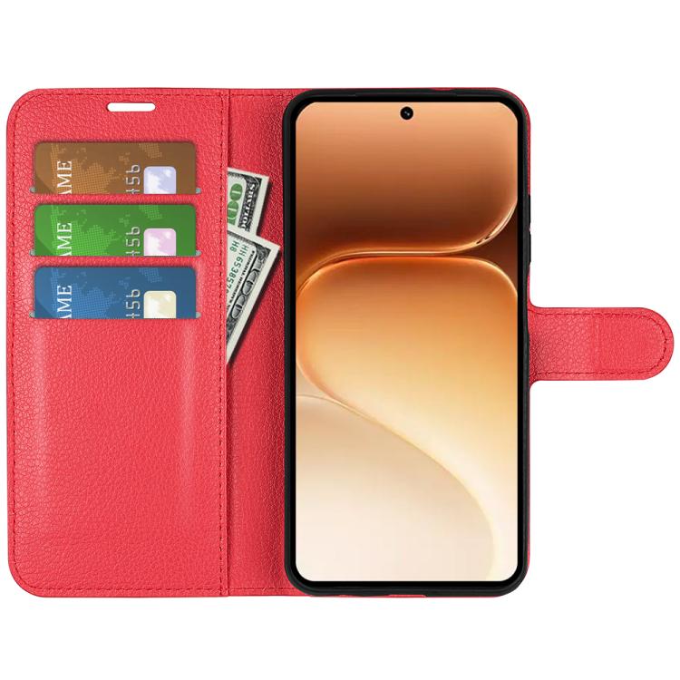 For Honor 600 / 600 Pro Global Litchi Texture Horizontal Flip Leather Phone Case with Holder