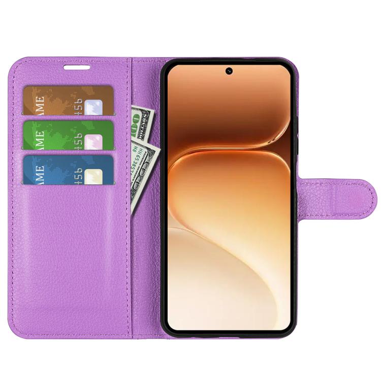 For Honor 600 / 600 Pro Global Litchi Texture Horizontal Flip Leather Phone Case with Holder