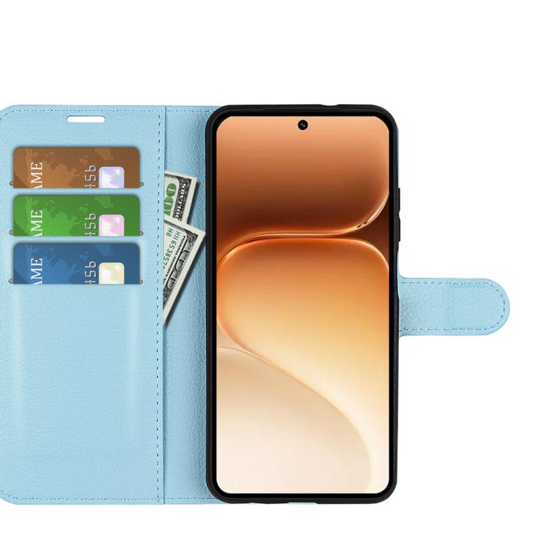 For Honor 600 / 600 Pro Global Litchi Texture Horizontal Flip Leather Phone Case with Holder