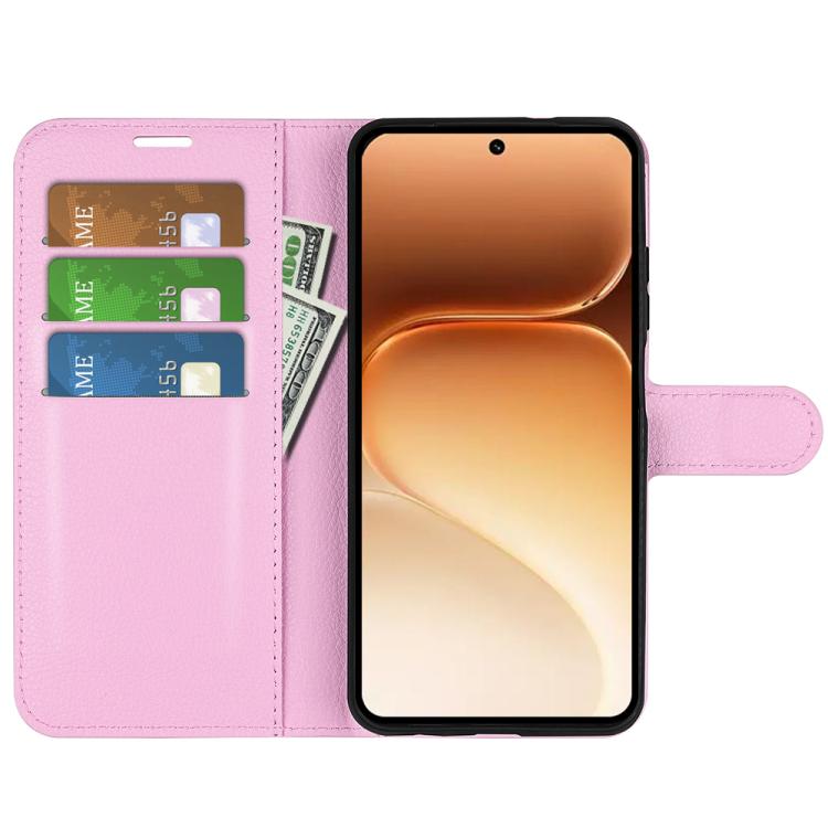 For Honor 600 / 600 Pro Global Litchi Texture Horizontal Flip Leather Phone Case with Holder