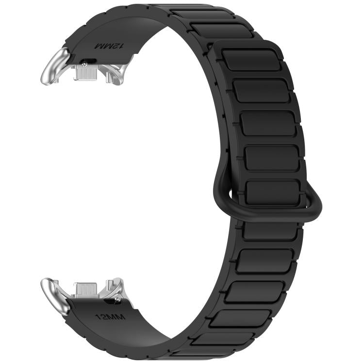 For Xiaomi Smart Band 10 / 9 / 8 I-Shaped Dual Color Magnetic Silicone Watch Band