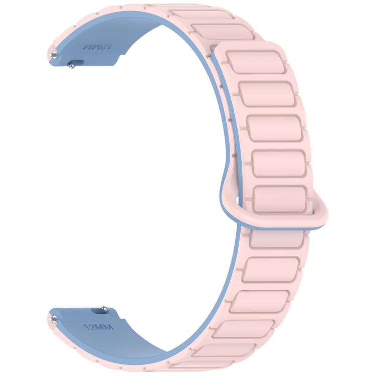 For Xiaomi Smart Band 10 / 9 / 8 I-Shaped Dual Color Magnetic Silicone Watch Band