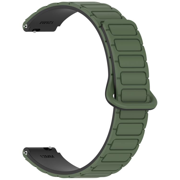 For Xiaomi Smart Band 10 / 9 / 8 I-Shaped Dual Color Magnetic Silicone Watch Band