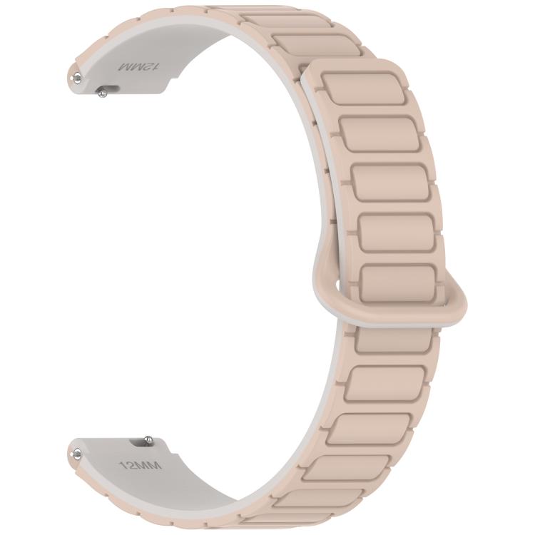 For Xiaomi Smart Band 10 / 9 / 8 I-Shaped Dual Color Magnetic Silicone Watch Band