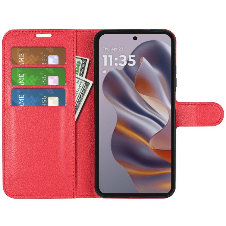 For Motorola Moto 50 Neo 5G Litchi Texture Horizontal Flip Leather Phone Case with Holder