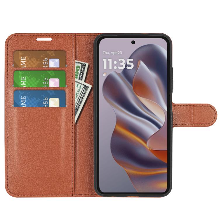 For Motorola Moto 50 Neo 5G Litchi Texture Horizontal Flip Leather Phone Case with Holder