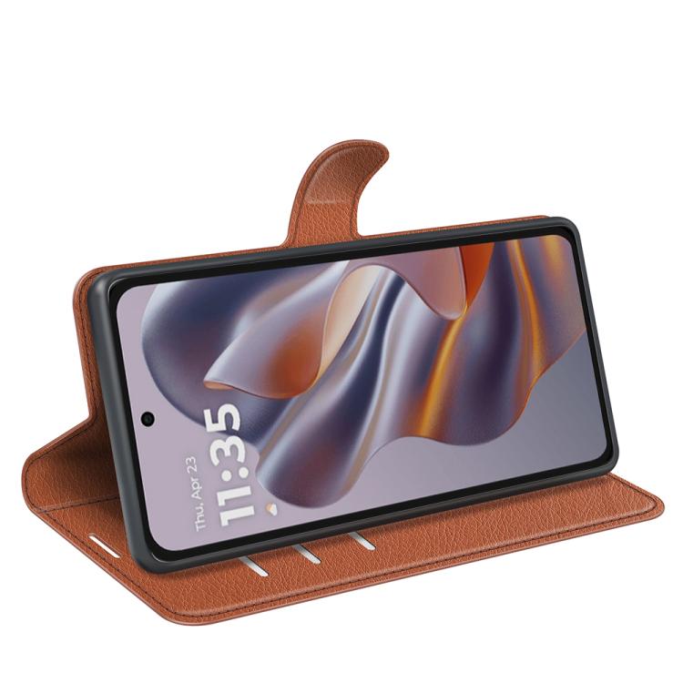 For Motorola Moto 50 Neo 5G Litchi Texture Horizontal Flip Leather Phone Case with Holder