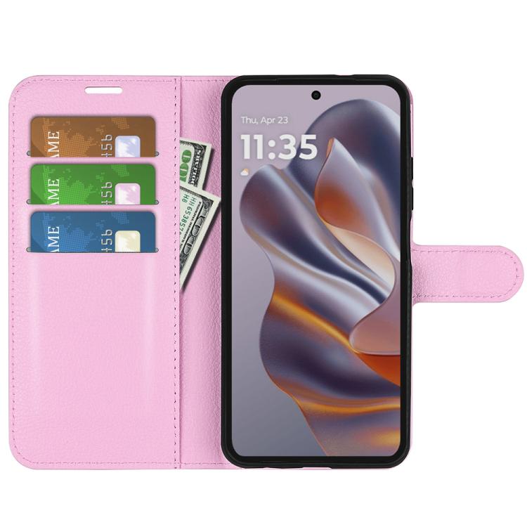 For Motorola Moto 50 Neo 5G Litchi Texture Horizontal Flip Leather Phone Case with Holder