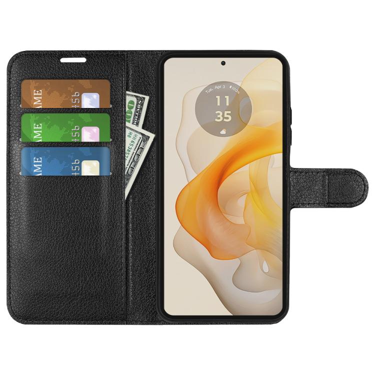 For Motorola Moto G Stylus 5G 2024 Litchi Texture Horizontal Flip Leather Phone Case with Holder