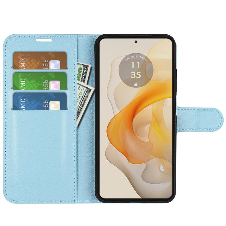 For Motorola Moto G Stylus 5G 2024 Litchi Texture Horizontal Flip Leather Phone Case with Holder