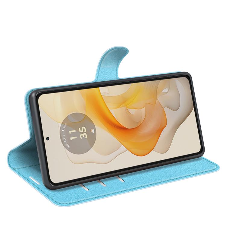 For Motorola Moto G Stylus 5G 2024 Litchi Texture Horizontal Flip Leather Phone Case with Holder