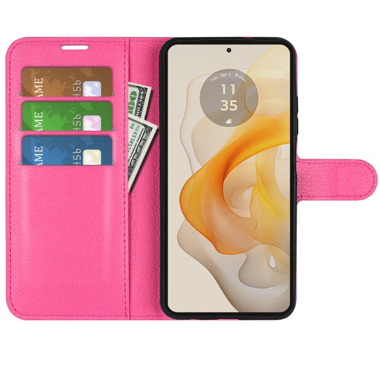 For Motorola Moto G Stylus 5G 2024 Litchi Texture Horizontal Flip Leather Phone Case with Holder