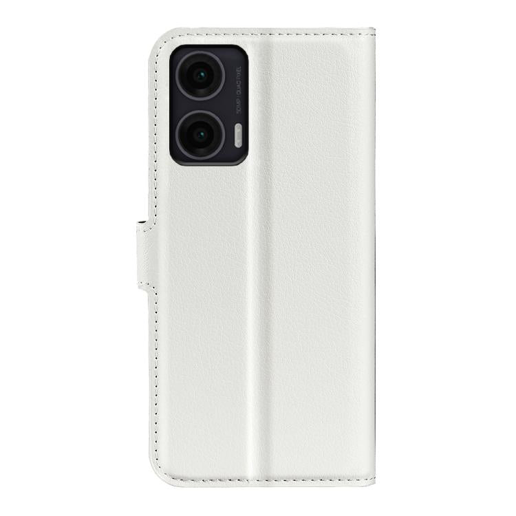 For Motorola Moto G35 Litchi Texture Horizontal Flip Leather Phone Case with Holder