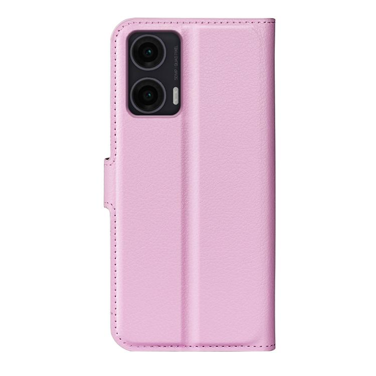 For Motorola Moto G35 Litchi Texture Horizontal Flip Leather Phone Case with Holder