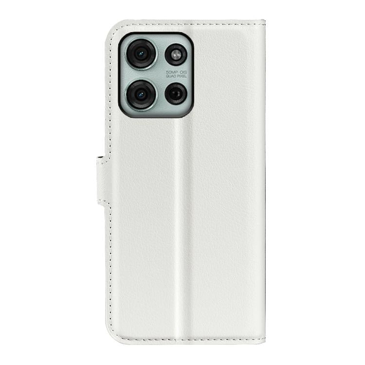 For Motorola Moto G75 Litchi Texture Horizontal Flip Leather Phone Case with Holder