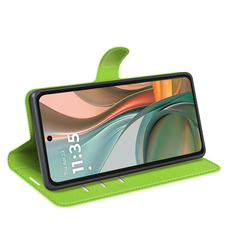 For Motorola Moto G75 Litchi Texture Horizontal Flip Leather Phone Case with Holder