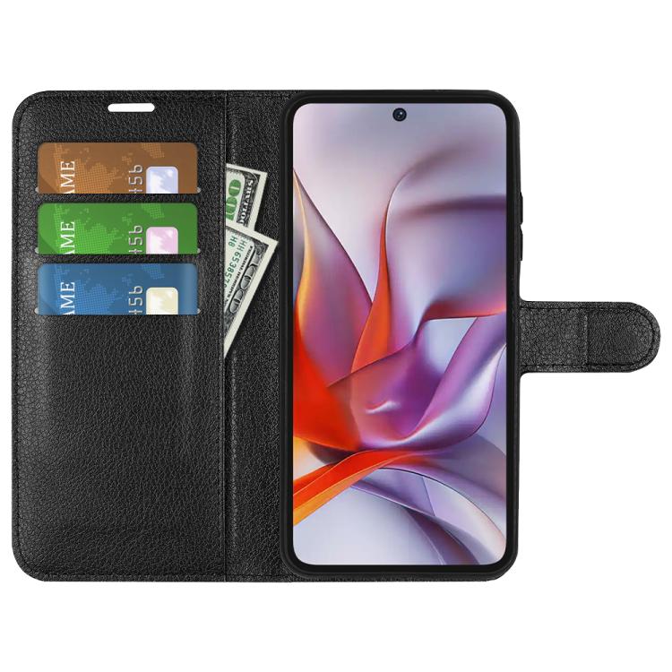 For Motorola Moto G 5G 2025 Litchi Texture Horizontal Flip Leather Phone Case with Holder