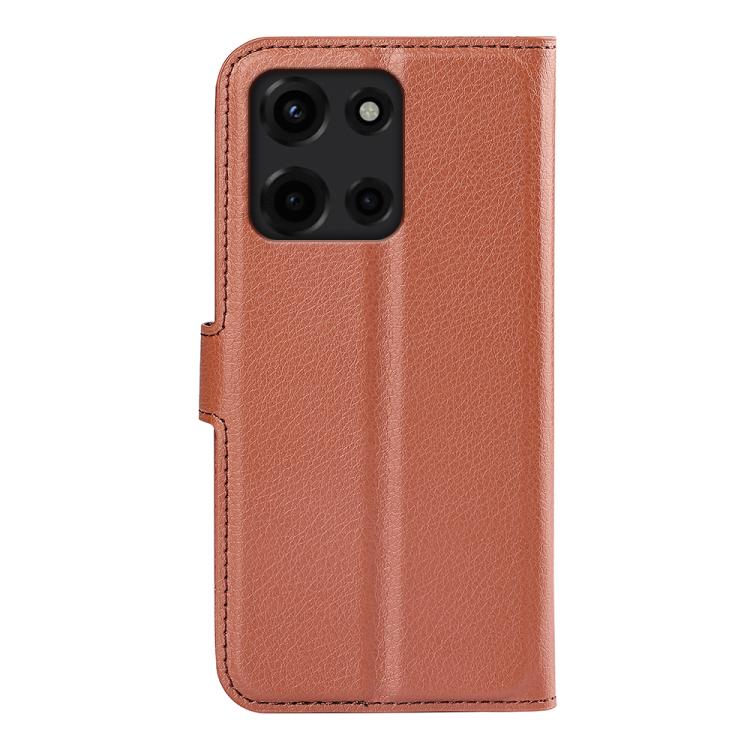 For Motorola Moto G 5G 2025 Litchi Texture Horizontal Flip Leather Phone Case with Holder