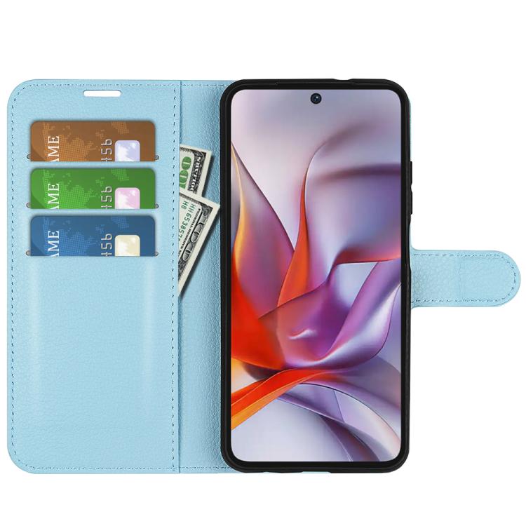 For Motorola Moto G 5G 2025 Litchi Texture Horizontal Flip Leather Phone Case with Holder