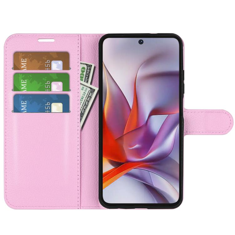 For Motorola Moto G 5G 2025 Litchi Texture Horizontal Flip Leather Phone Case with Holder
