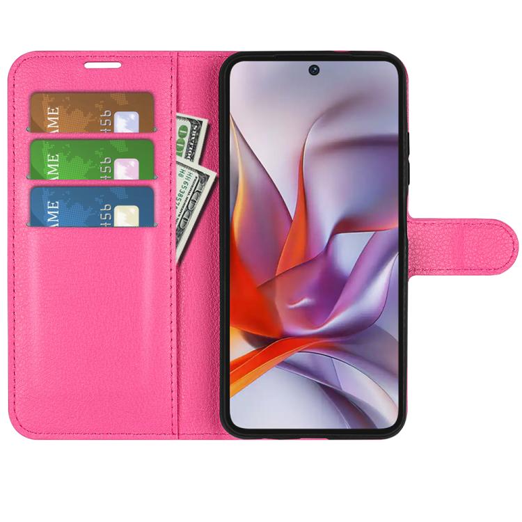 For Motorola Moto G 5G 2025 Litchi Texture Horizontal Flip Leather Phone Case with Holder