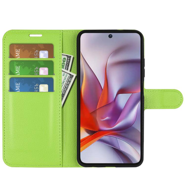 For Motorola Moto G 5G 2025 Litchi Texture Horizontal Flip Leather Phone Case with Holder